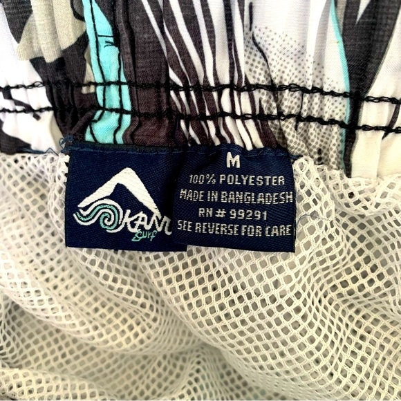 3 for $30 Kanu Surf Blue and Gray Board Shorts Tropical Design NWT Size M - Picture 3 of 6
